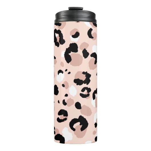 Abstracte moderne luipaard naadloos. Dieren Thermosbeker (Voorkant)