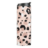 Abstracte moderne luipaard naadloos. Dieren Thermosbeker (Gedraaid links)