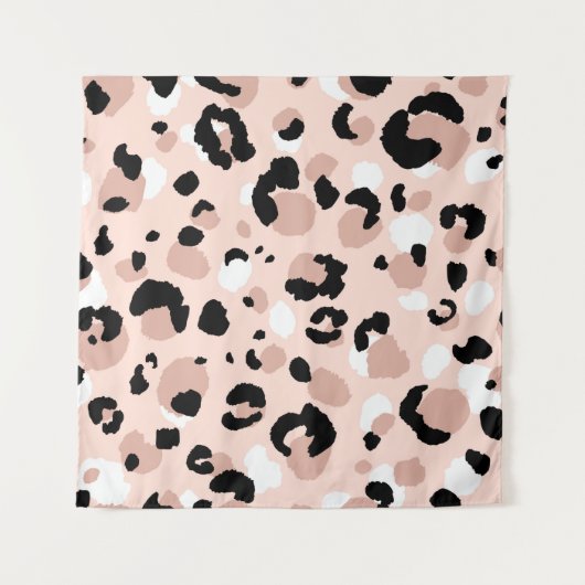 Abstracte moderne luipaard naadloos. Dieren Wandkleed (Voorkant)