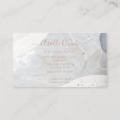 Abstracte moderne make-up artist Waterverf vormen Visitekaartje (Achterkant)