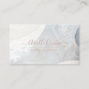 Abstracte moderne make-up artist Waterverf vormen Visitekaartje