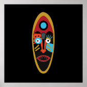 abstracte moderne maskerkunst poster (Voorkant)