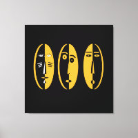 Abstracte moderne maskers