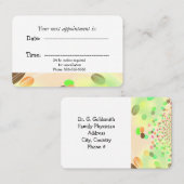 Abstracte moderne medische benoeming afsprakenkaartje (Voorkant / Achterkant)