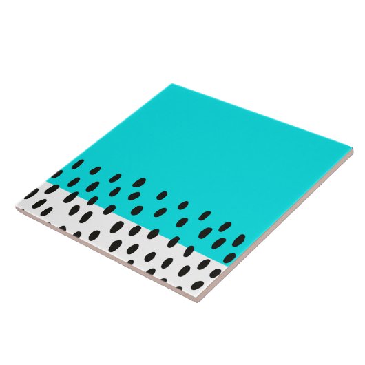 Abstracte moderne middeleeuwse kunst  tegeltje (Zijkant)