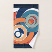 Abstracte moderne, minimale kunstlandschapsgeometr bad handdoek (Handdoek)