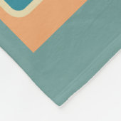 Abstracte moderne, minimale kunstlandschapsgeometr fleece deken (Hoek)