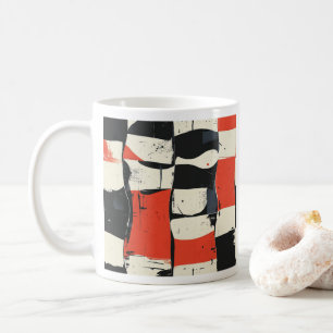 Abstracte moderne Mok van het dambord