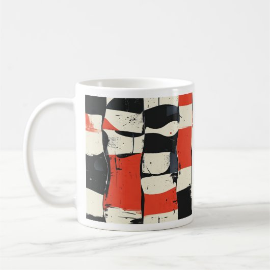 Abstracte moderne Mok van het dambord (Links)