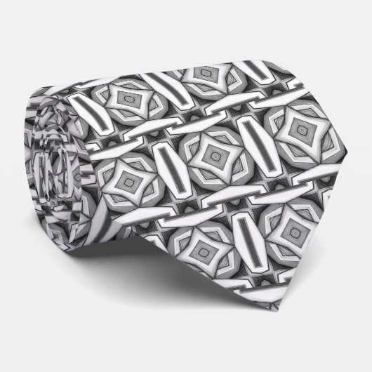 Abstracte moderne monochrome stropdas (Opgerold)