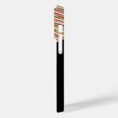 Abstracte moderne monogram goudroze strepen Case-Mate iPhone case (Achterkant / Links)