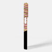 Abstracte moderne monogram goudroze strepen Case-Mate iPhone case (Achterkant / Rechts)