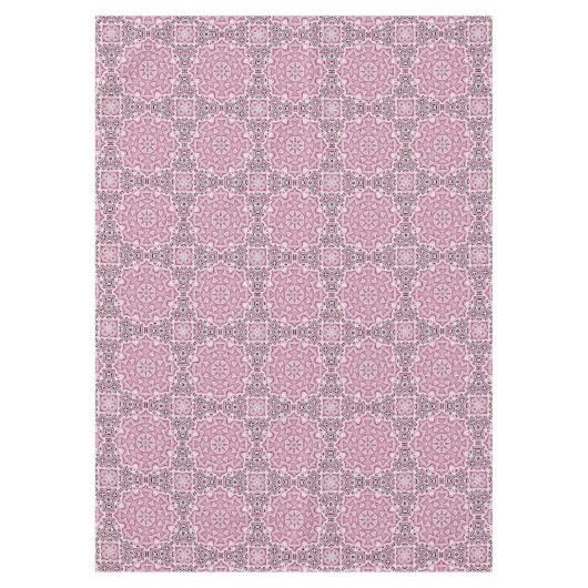 Abstracte moderne mozaïekkaleidoscopische ronde ma tafelkleed (Voorkant)