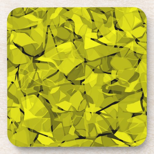 Abstracte moderne mozaïekkristallijne vormgeving bier onderzetter (Voorkant)