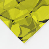 Abstracte moderne mozaïekkristallijne vormgeving fleece deken (Hoek)