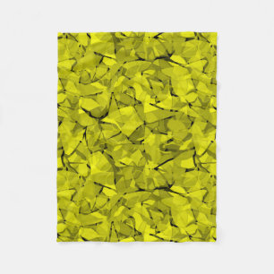 Abstracte moderne mozaïekkristallijne vormgeving fleece deken