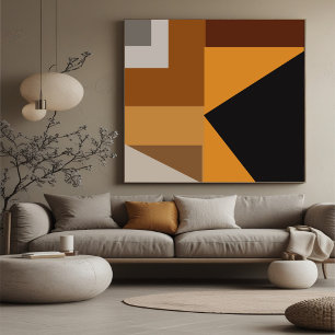 Abstracte Moderne Muurkunst voor Huis of Kantoor D Canvas Afdruk