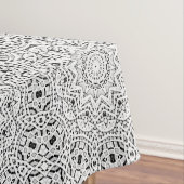 Abstracte moderne, naadloze witte sierzwarte ar tafelkleed (Voorbeeld)