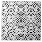 Abstracte moderne, naadloze witte sierzwarte ar tegeltje (Voorkant)