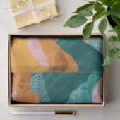 Abstracte, moderne, opgesplitste golven tissuepapier (Geschenk)