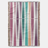 Abstracte Moderne Paarse marsala Blauwgroen pensee Deken (Voorkant Verticaal)