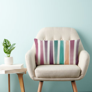 Abstracte Moderne Paarse marsala Blauwgroen pensee Kussen