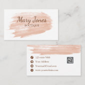 Abstracte Moderne pekelpenselen Boutique Visitekaartje (Voorkant / Achterkant)