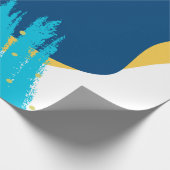 Abstracte moderne penseelsamenstelling cadeaupapier (Hoek)