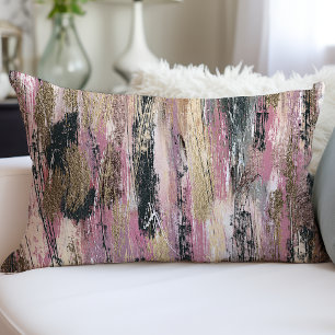 Abstracte moderne penseelstreken trendy kussen