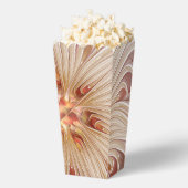 Abstracte moderne perzik pastel bloem fractal kuns bedankdoosjes (Popped)