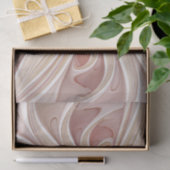 Abstracte moderne perzik pastel bloem fractal kuns tissuepapier (Geschenk)