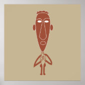 abstracte moderne portretkunst poster (Voorkant)