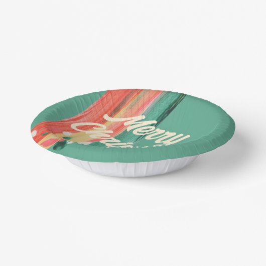 Abstracte moderne prettige kerstnaam papieren kommen (Gebogen)