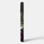 Abstracte moderne purper khaki grijs fractal bloem Case-Mate iPhone case (Achterkant / Links)