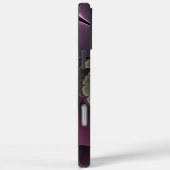 Abstracte moderne purper khaki grijs fractale bloe Case-Mate iPhone case (Achterkant / Rechts)