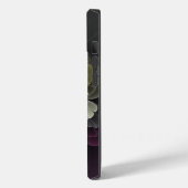 Abstracte moderne purper khaki grijze fractal bloe Case-Mate iPhone case (Achterkant / Links)