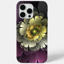 Abstracte moderne purper khaki grijze fractal bloe