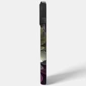 Abstracte moderne purper khaki grijze fractal bloe Case-Mate iPhone case (Achterkant / Links)