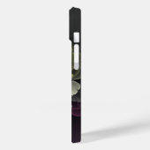 Abstracte moderne purper khaki grijze fractal bloe Case-Mate iPhone case (Achterkant / Links)