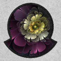 Abstracte moderne purper khaki grijze fractale blo