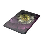 Abstracte moderne purper khaki grijze fractale blo badmat (Gekanteld)
