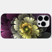 Abstracte moderne purper khaki grijze fractale blo Case-Mate iPhone case (Achterkant (horizontaal))