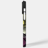 Abstracte moderne purper khaki grijze fractale blo Case-Mate iPhone case (Achterkant / Links)