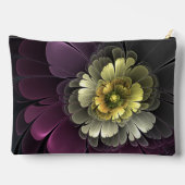 Abstracte moderne purper khaki grijze fractale blo etui (Achterkant)