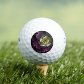 Abstracte moderne purper khaki grijze fractale blo golfballen (Insitu Shirt)