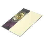 Abstracte moderne purper khaki grijze fractale blo notitieblok (Schuin)
