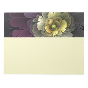 Abstracte moderne purper khaki grijze fractale blo notitieblok