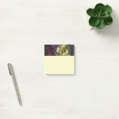 Abstracte moderne purper khaki grijze fractale blo post-it® notes (Kantoor)