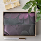Abstracte moderne purper khaki grijze fractale blo tissuepapier (Geschenk)