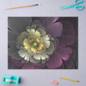 Abstracte moderne purper khaki grijze fractale blo tissuepapier (Craft)